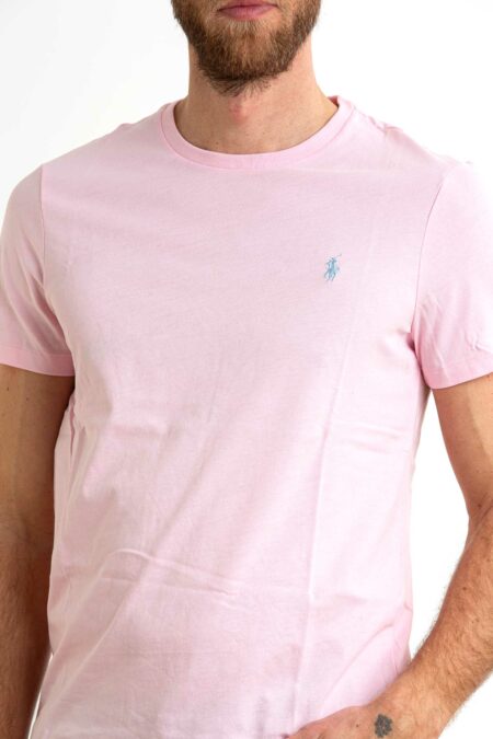RALPH LAUREN-T-SHIRT M/M JERSEY-RL671438P5 PINK XL