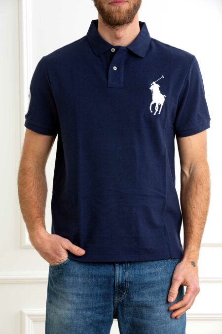 RALPH LAUREN-POLO M/M CUSTOM SLIM FIT BIG PONY-RL688969 NAVY XL