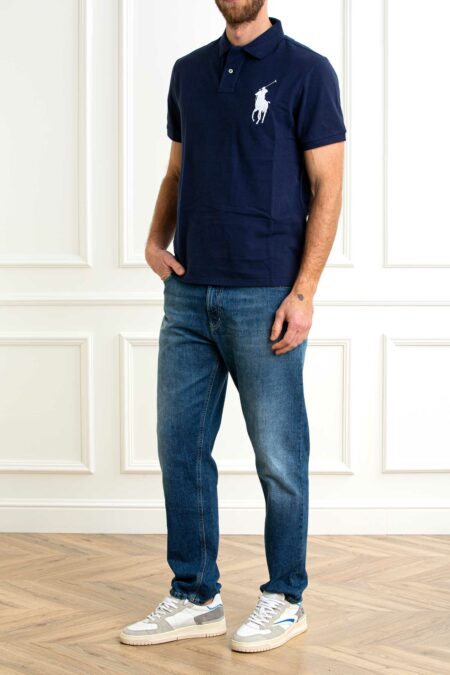 RALPH LAUREN-POLO M/M CUSTOM SLIM FIT BIG PONY-RL688969 NAVY XL
