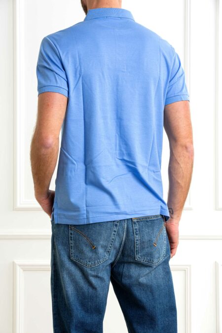 RALPH LAUREN-POLO M/M SLIM FIT SOFT COTTON-RL704319P5 AZZURRO XL