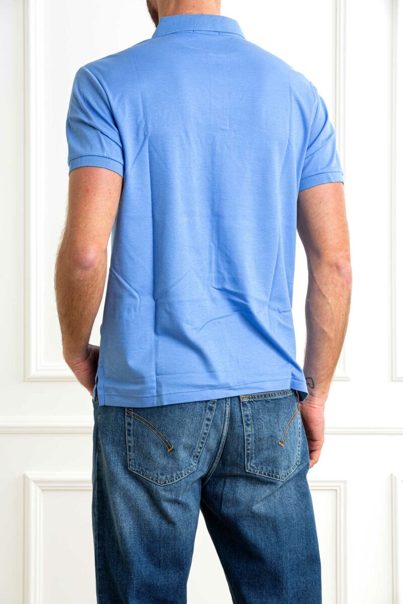 RALPH LAUREN-POLO M/M SLIM FIT SOFT COTTON-RL704319P5 AZZURRO XL