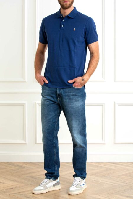 RALPH LAUREN-POLO M/M SLIM FIT SOFT COTTON-RL704319P5 BLUE XXL
