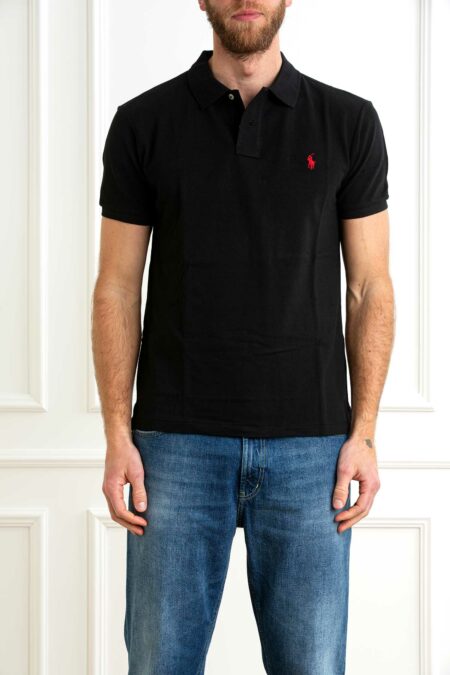 RALPH LAUREN-POLO UOMO SLIM-RL795080P5 BLACK M