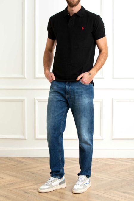 RALPH LAUREN-POLO UOMO SLIM-RL795080P5 BLACK M