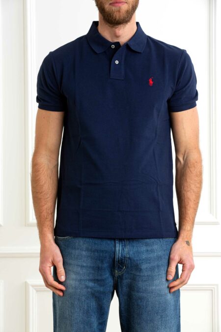 RALPH LAUREN-POLO UOMO SLIM-RL795080P5 NAVY XXL
