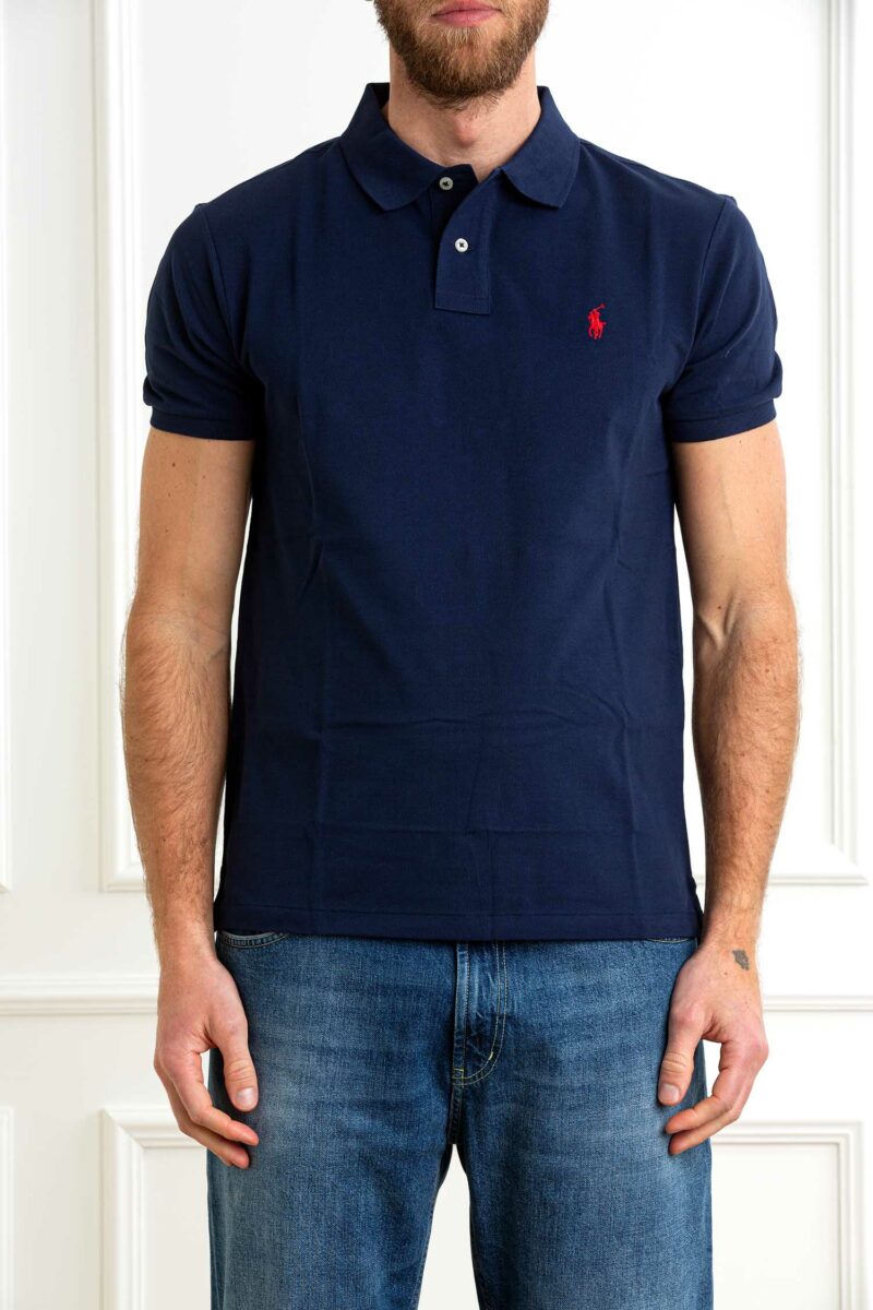 RALPH LAUREN-POLO UOMO SLIM-RL795080P5 NAVY XXL