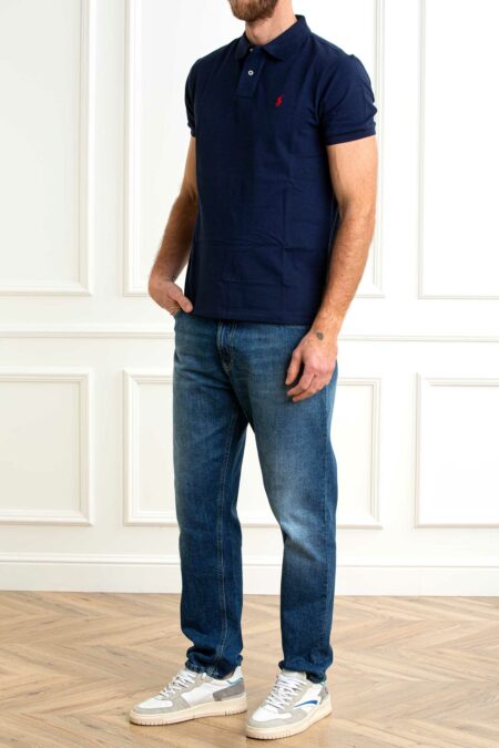 RALPH LAUREN-POLO UOMO SLIM-RL795080P5 NAVY XXL