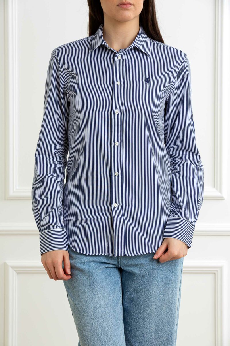 RALPH LAUREN-CAMICIA DONNA M/L-RL891379P5 ROYAL 8