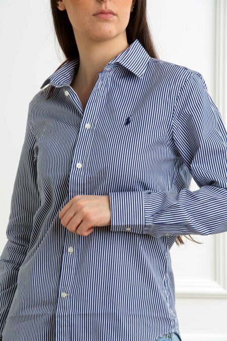RALPH LAUREN-CAMICIA DONNA M/L-RL891379P5 ROYAL 8