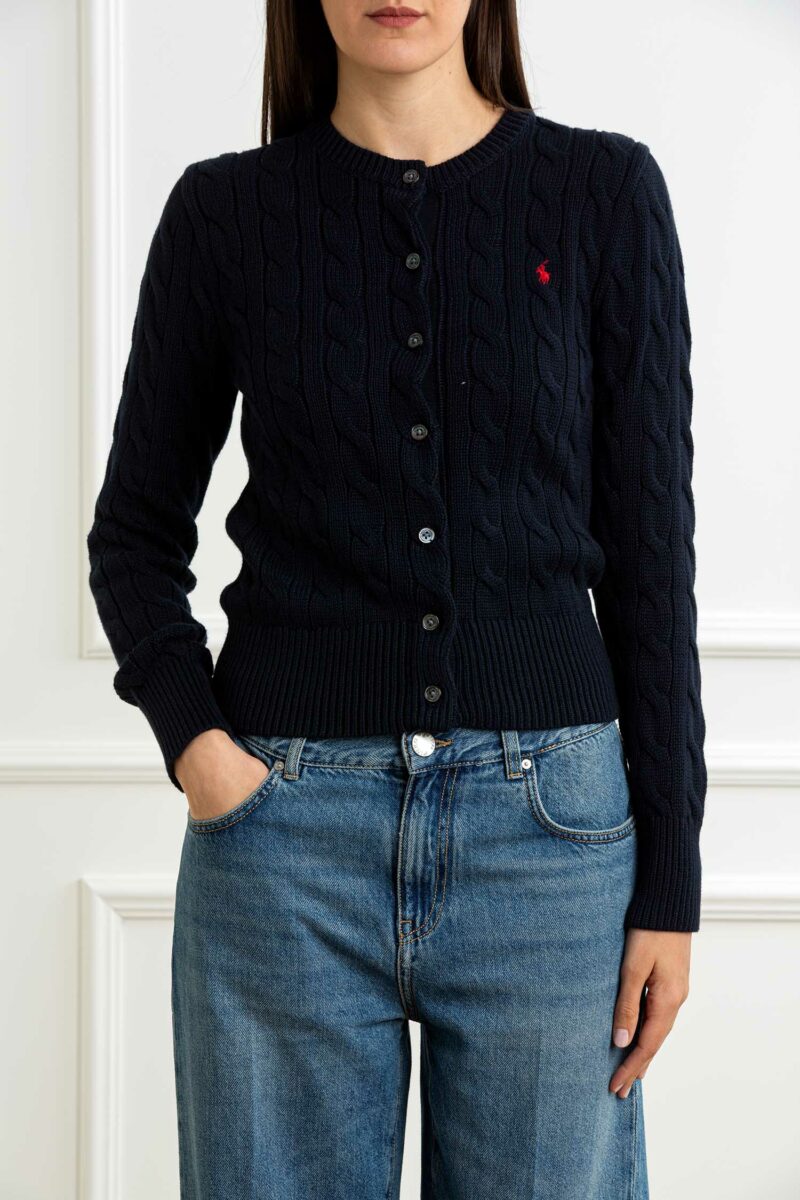 RALPH LAUREN-CARDIGAN TRECCE-RL891643P5 NAVY S