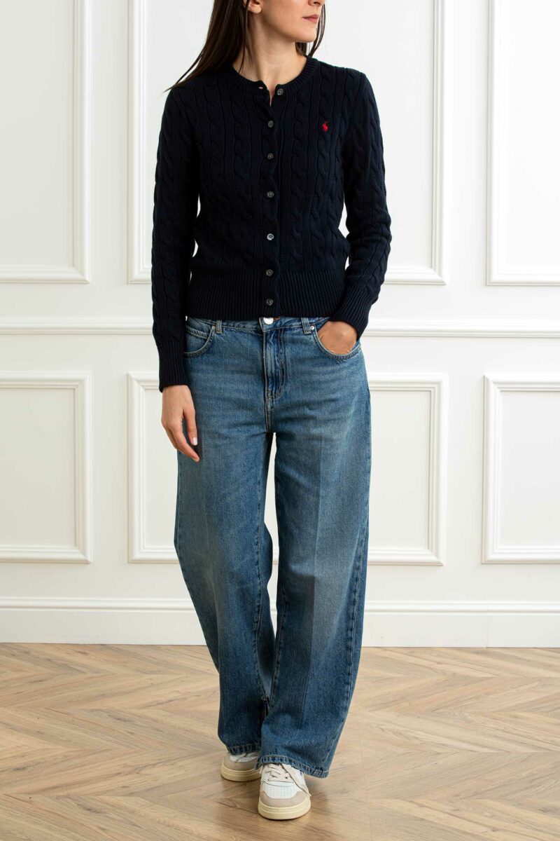 RALPH LAUREN-CARDIGAN TRECCE-RL891643P5 NAVY S