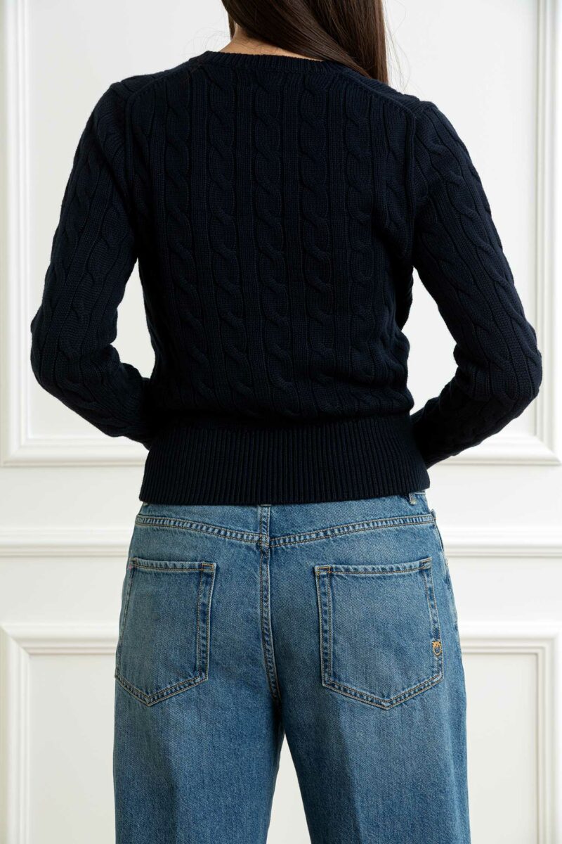 RALPH LAUREN-CARDIGAN TRECCE-RL891643P5 NAVY S