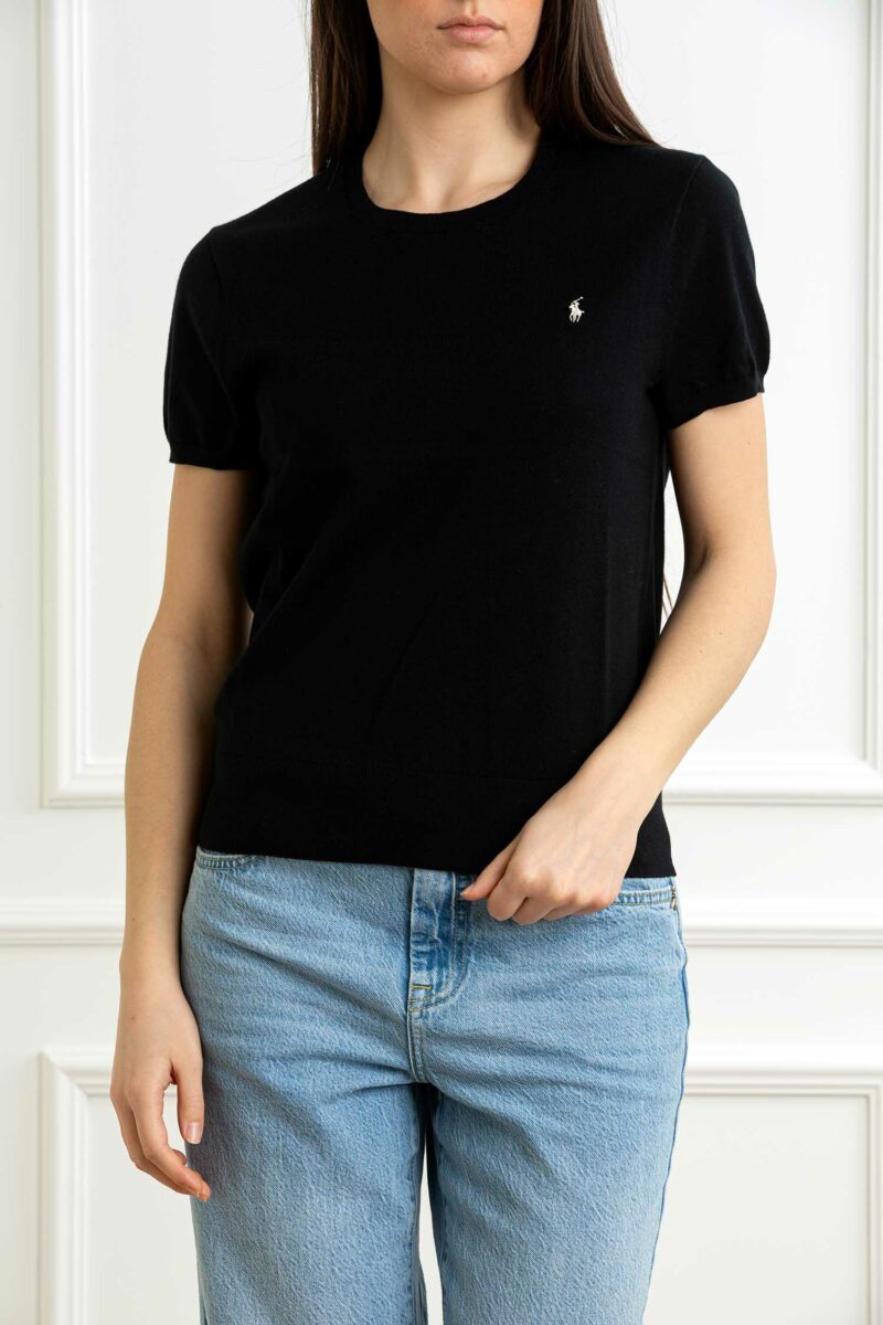 RALPH LAUREN-MAGLIA M/M-RL891673 BLACK XS