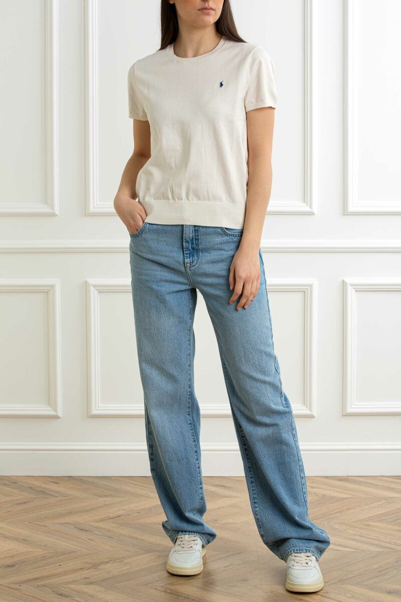 RALPH LAUREN-MAGLIA M/M-RL891673 CREAM XS