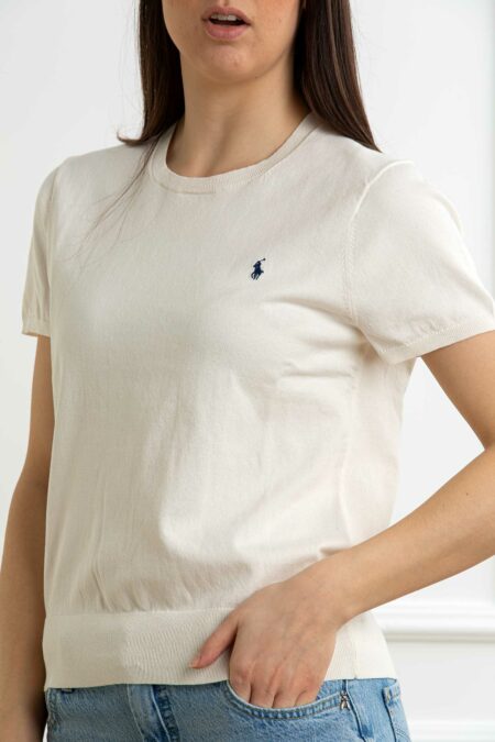 RALPH LAUREN-MAGLIA M/M-RL891673 CREAM XS