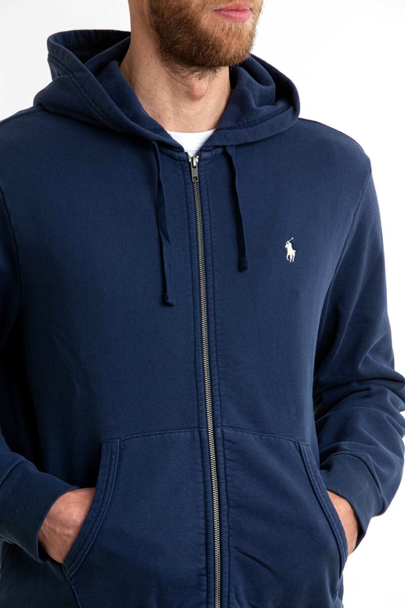 RALPH LAUREN-FELPA CON ZIP-RL916692 NAVY L