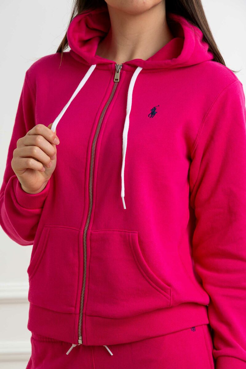 RALPH LAUREN-FELPA CON ZIP-RL935584P5 PINK S