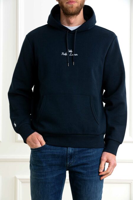 RALPH LAUREN-FELPA UOMO CON CAPPUCCIO-RL936586 NAVY XL
