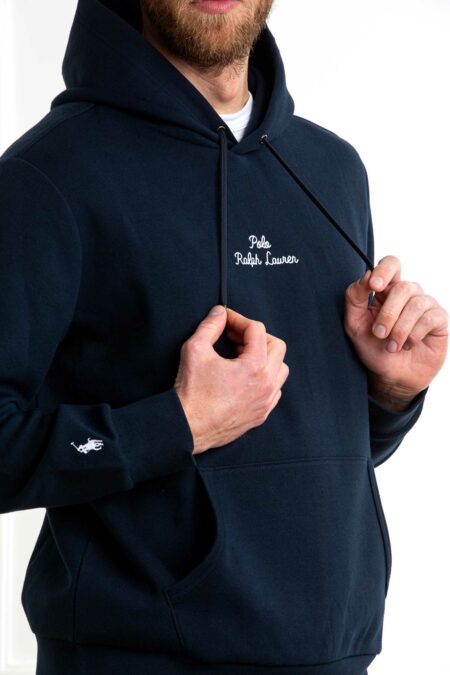 RALPH LAUREN-FELPA UOMO CON CAPPUCCIO-RL936586 NAVY XL