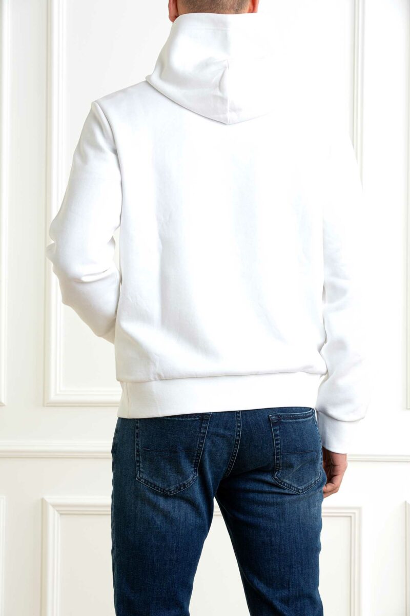 RALPH LAUREN-FELPA UOMO CON CAPPUCCIO-RL936586 WHITE XL