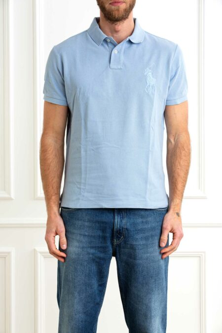 RALPH LAUREN-POLO  M/M SLIM FIT BIG PONY-RL938137 BLUE XL