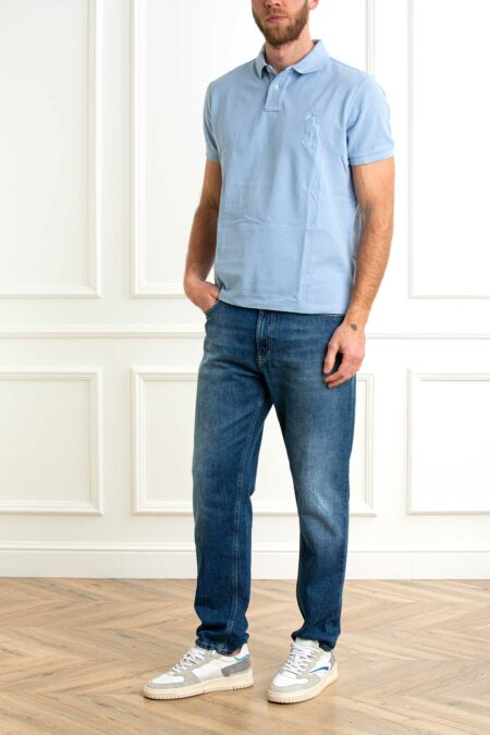 RALPH LAUREN-POLO  M/M SLIM FIT BIG PONY-RL938137 BLUE XL