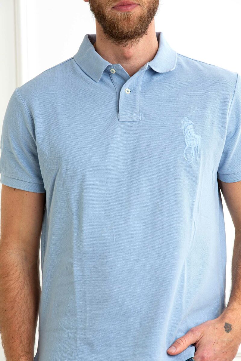 RALPH LAUREN-POLO  M/M SLIM FIT BIG PONY-RL938137 BLUE XL