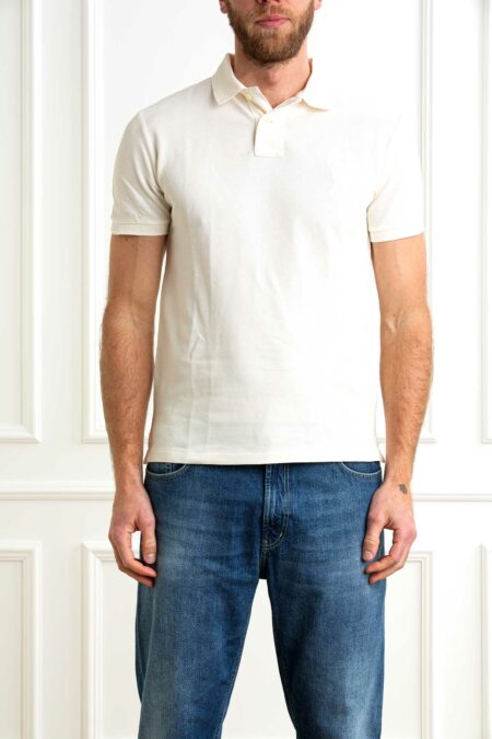 RALPH LAUREN-POLO  M/M SLIM FIT BIG PONY-RL938137 CREAM S