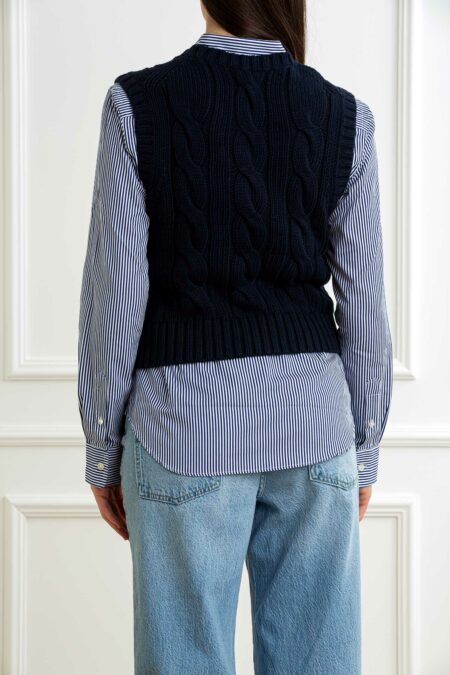 RALPH LAUREN-GILET IN COTONE-RL959295 NAVY S