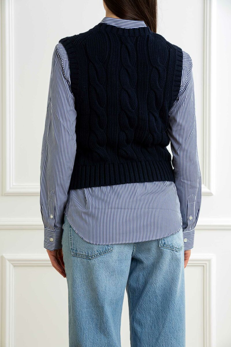 RALPH LAUREN-GILET IN COTONE-RL959295 NAVY S