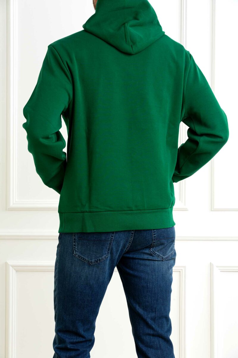 RALPH LAUREN-FELPA CON CAPPUCCIO CON SCRITTA-RL964476 GREEN XL