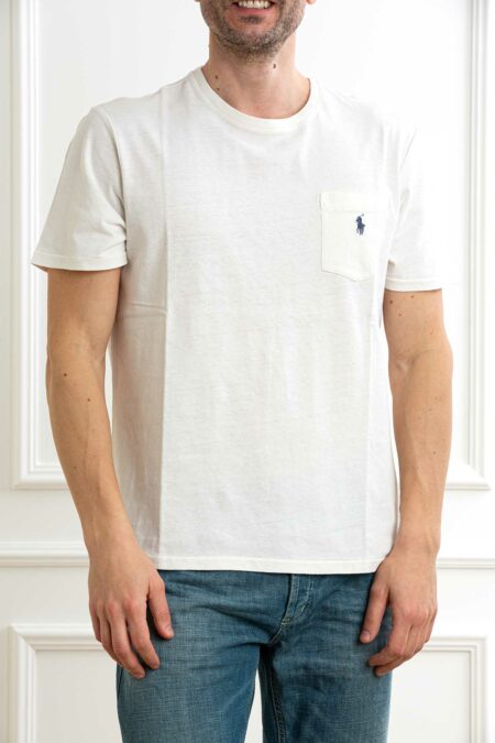 RALPH LAUREN-T-SHIRT M/M  CON TASCHINO-RL964511 NEVIS XL