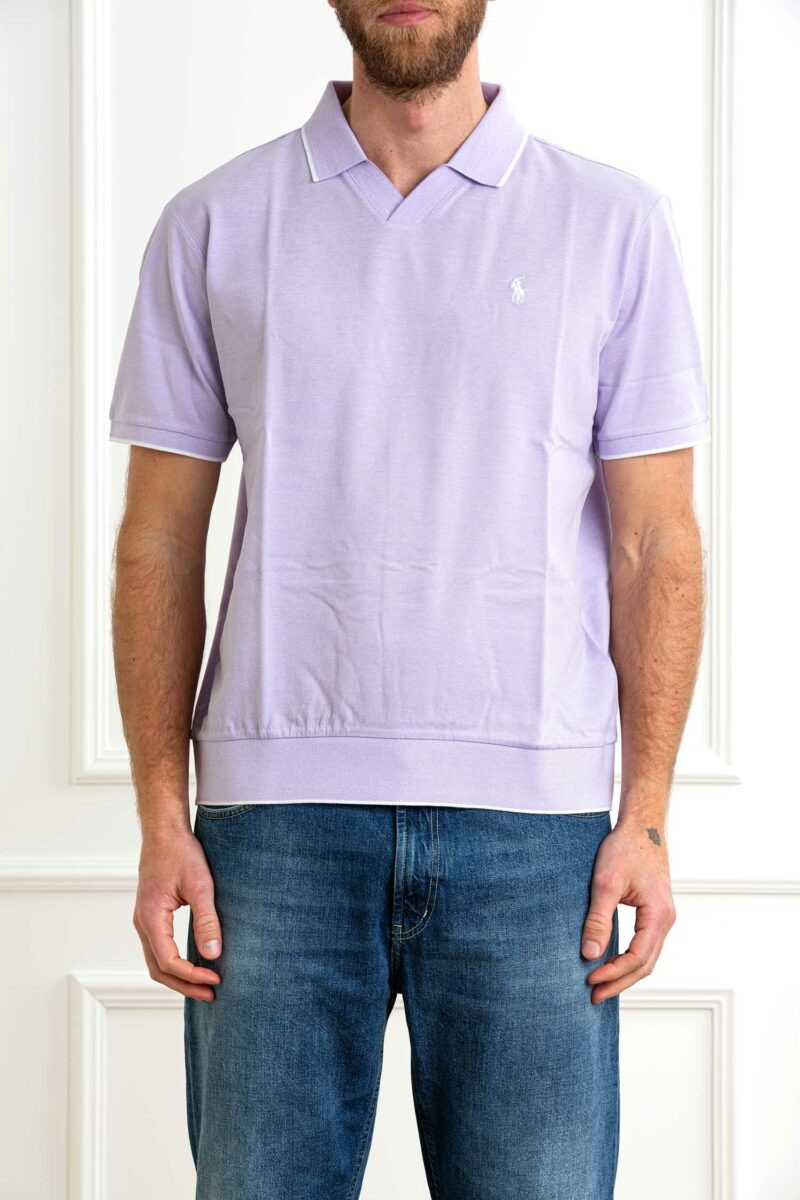 RALPH LAUREN-POLO M/M JAQUARD-RL964535 PURPLE XL
