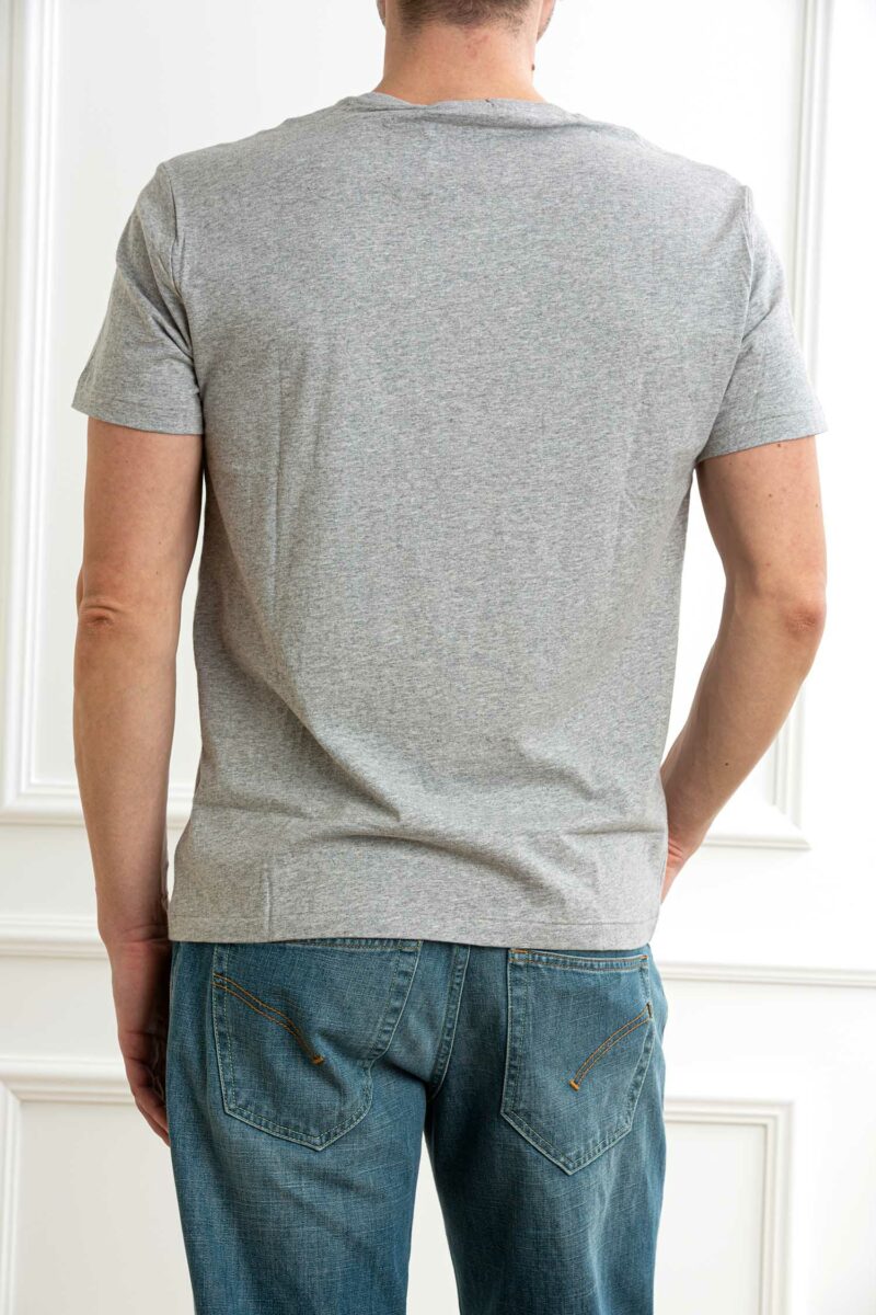 RALPH LAUREN-T-SHIRT M/M CON ORSETTO-RL973137 GRIGIO XL