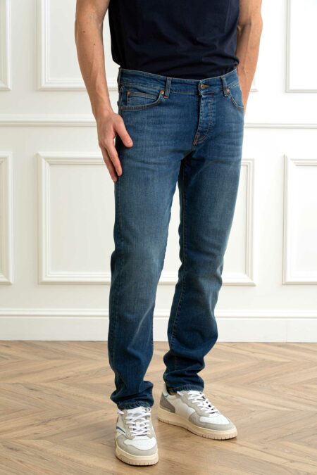 ROY ROGER'S-JEANS New 529 MAN Elast. Weared 10-RRRRU118D0210028P5 DENIM 38