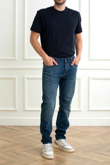 ROY ROGER'S-JEANS New 529 MAN Elast. Weared 10-RRRRU118D0210028P5 DENIM 38