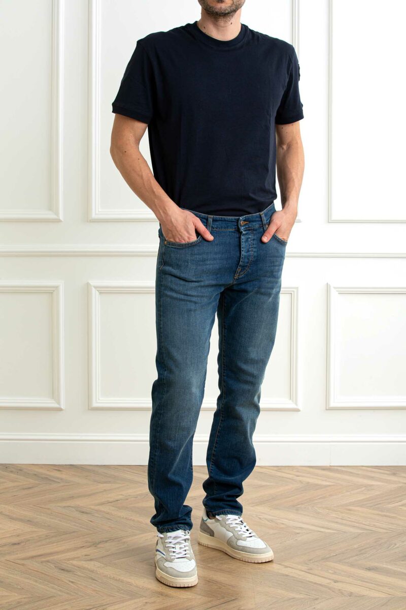 ROY ROGER'S-JEANS New 529 MAN Elast. Weared 10-RRRRU118D0210028P5 DENIM 38