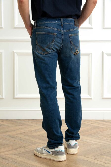 ROY ROGER'S-JEANS New 529 MAN Elast. Weared 10-RRRRU118D0210028P5 DENIM 38