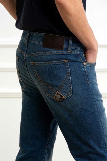 ROY ROGER'S-JEANS New 529 MAN Elast. Weared 10-RRRRU118D0210028P5 DENIM 38