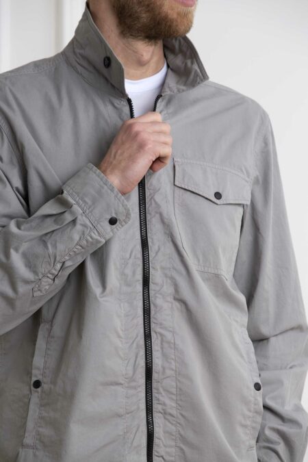 WOOLRICH-GABARDINE OVERSHIRT-WLWOOS0113MRUT3665 GREY S