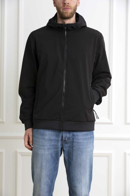 WOOLRICH-FELPA SOFT SHELL FULL ZIP-WLWOSW0223MRUT3678 BLACK XL