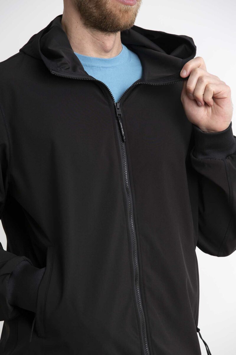 WOOLRICH-FELPA SOFT SHELL FULL ZIP-WLWOSW0223MRUT3678 BLACK XL