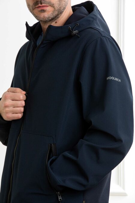 WOOLRICH-GIUBBINO SOFT SHELL-WWCFWOOU1155MRUT3496 BLUE XL