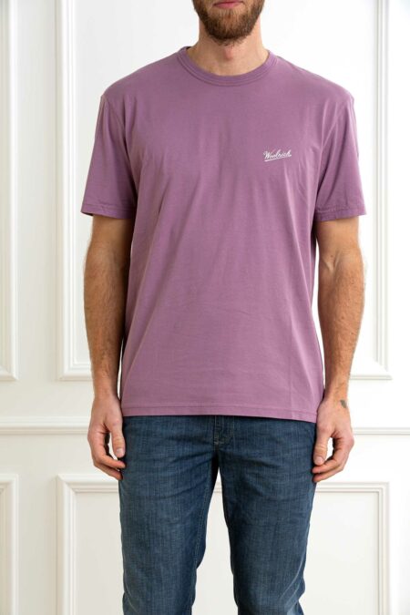 WOOLRICH-T-SHIRT LOGO-WWCFWOTE0144MRUT2926 GRAPEADE XL