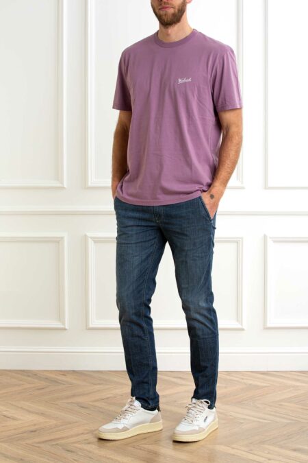 WOOLRICH-T-SHIRT LOGO-WWCFWOTE0144MRUT2926 GRAPEADE XL