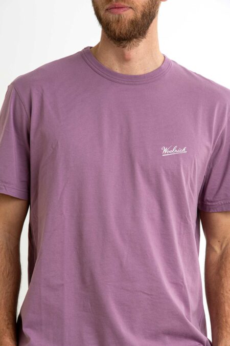 WOOLRICH-T-SHIRT LOGO-WWCFWOTE0144MRUT2926 GRAPEADE XL