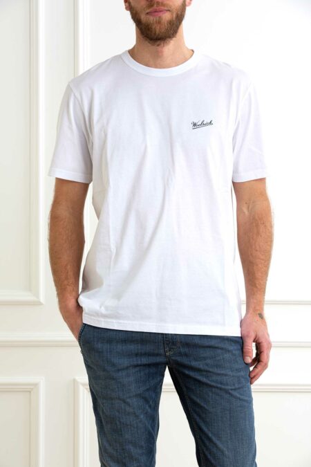 WOOLRICH-T-SHIRT LOGO-WWCFWOTE0144MRUT2926 WHITE XL
