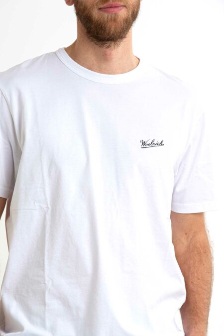 WOOLRICH-T-SHIRT LOGO-WWCFWOTE0144MRUT2926 WHITE XL