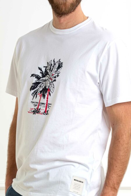 WOOLRICH-T-SHIRT OFFSHORE-WWCFWOTE0159MRUT2926 WHITE XL