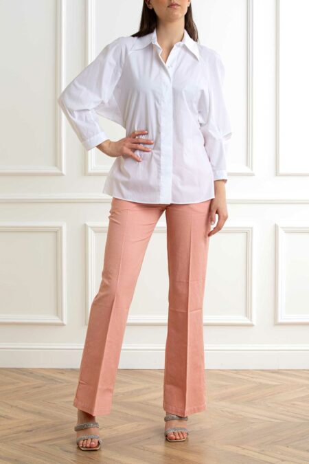 XACUS-CAMICIA COTONE DONNA-XA15112KYLE BIANCO 44